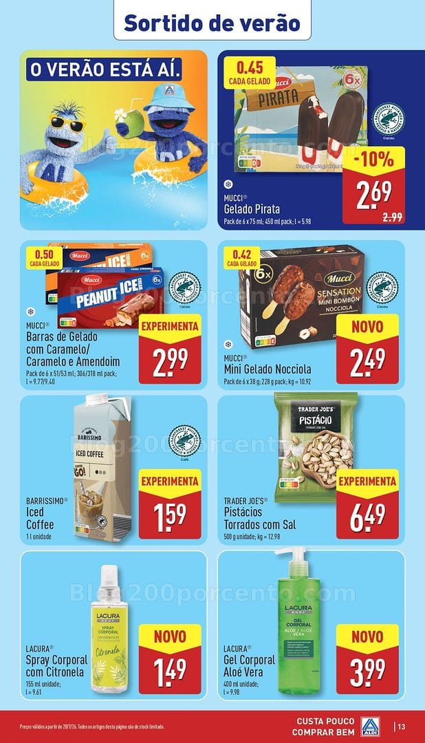 Antevisão Folheto ALDI Promoções de 20 a 26 julho